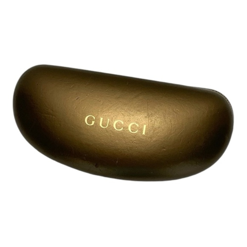 Gucci Sunglasses Case - Gold w/ Wear | Authentic Luxury Accessory SEE NOTES